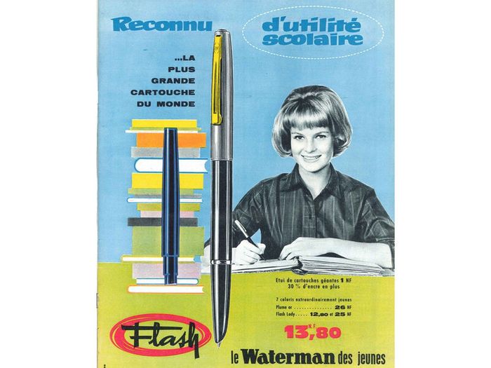 Vintage 1960s Waterman Flash 18K Gold M Nib Fountain Pen - New Old Stock (Unused)