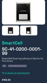 SmartCell Dual Input/Output Device for Fire Zones