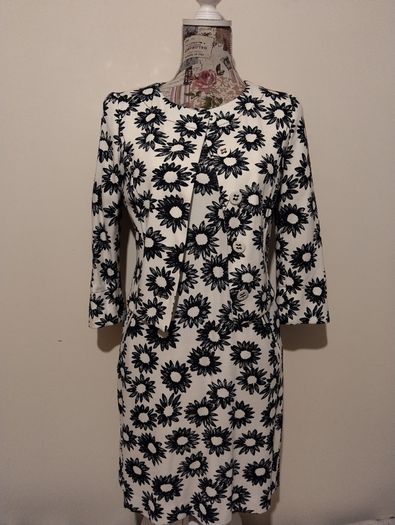 Designer Marc Cain 2 Piece Occasion Outfit, Dress & Matching Jacket