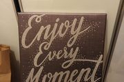 Silver grey canvas picture