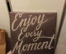 Silver grey canvas picture