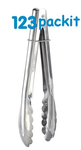 Lot of 2 High quality stainless steel TONGS 18 cm perfect for candy carts party buffet bbq salads LOT of 2