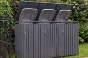 Premium Metal Wheelie Bin Shelter 3 Bay