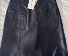 Selected Femme leather mini skirt