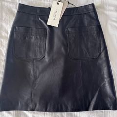 Selected Femme leather mini skirt