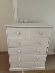 Solid pine chest of drawers
