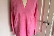 Mint Velvet size 12 coral viscose top