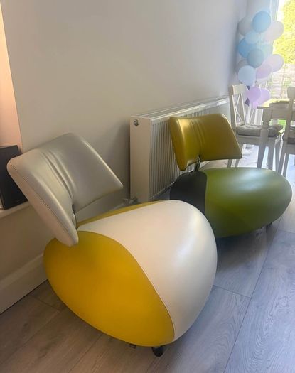 Leolux Pallone modern leather armchairs