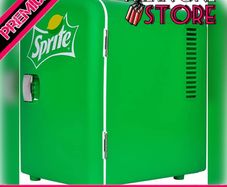 Sprite 4L 6 Can Portable Cooler/Warmer, Compact Personal Travel Mini Fridge for Snacks Lunch Drinks, Includes 12V and AC Cords,Desk Accessory for Home Office Dorm Car (FREE SHIPPING)