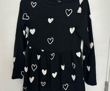 M&S dress for a girl with hearts, 122cm, 6-7 years