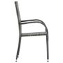 5 Piece Garden Dining Set Grey Image 7