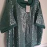Womens Rd Williams Emerald Green Sequin Short Sleeve Jumper Sweater Size Uk 20-22  Eu 48-50 Brand New Bnwt Image 3