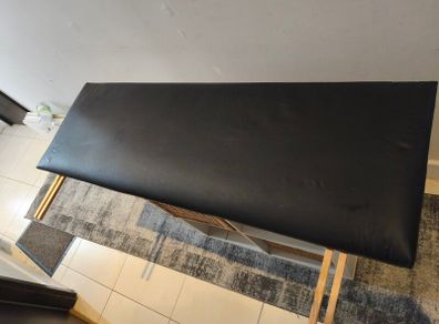 Luxury Black Leather Headboard (Double bed)