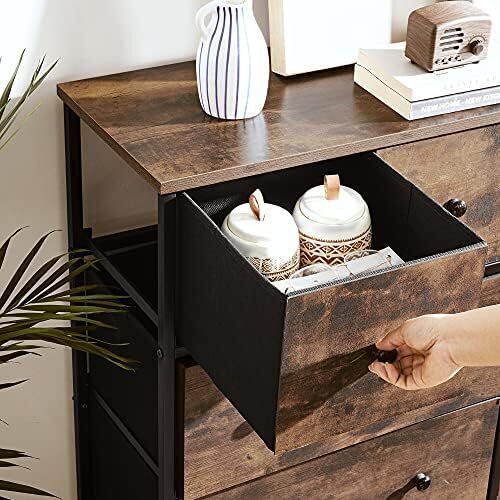 Chest of Drawers Storage Cabinet 5 rustic brown