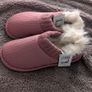 Next pink fur slippers Image 2