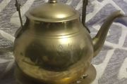 miniature tea-pot and trivet