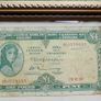Three framed Irish Lady Lavery pound notes, All original notes not copies Image 3