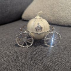 Cinderella pumpkin carriage themed trinket box