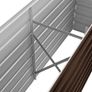 Garden Raised Bed Brown 160x40x77 cm Galvanised Steel Image 4