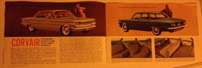 1960 chevrolet corvair brochure