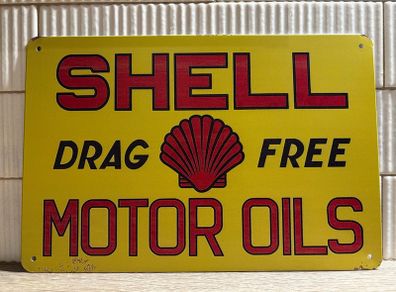 Shell Oil Tin Metal Sign