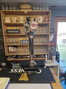 full home bar setup