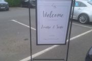 Welcome Sign Stand and Frame