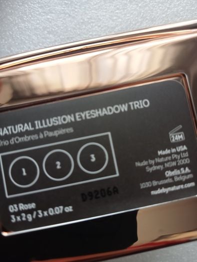 Nude By Nature Natural Illusion Eyeshadow Trio 03 Rose