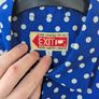 Vintage Blue Polka Dot Shirt Image 4