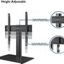 Universal Table Top Pedestal TV Stand with Bracket for 26 55 inch LCD/LED/Plasma TVs Height Adjustable TV stand with 8mm Tempered Glass Base And Cable Management Holds 40 KG And Max VESA 400x400mm (FREE POSTAGE) Image 4