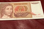 Yugoslavia Banknote - 10000 Dinara 1992