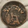 Great Britain 1914 Penny George V Counterstamped VICTOR Image 2