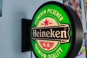 Heineken Inspired LED Light Box Wall Sign | Illuminated Bar Pub Man Cave Beer