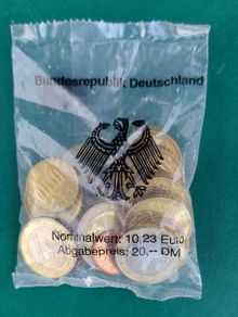 Germany 2002 Euro Started Set Of Coins