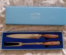 Newbridge Home 2 Piece Stainless Steel Carving Set.