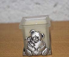 Bear with Heart Candle
