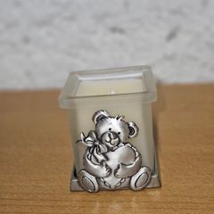 Bear with Heart Candle