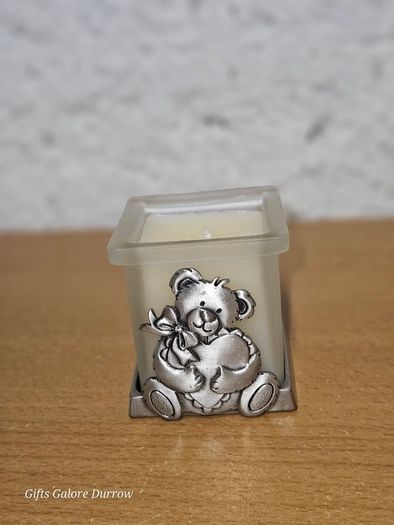 Bear with Heart Candle