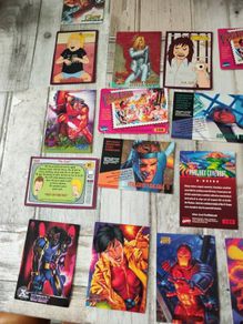Vintage 1990s Marvel XMen Trading Cards Lot  Iron Man  Rogue Professor X Beavis & Butthead Rare Bundle