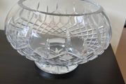 Large Galway Crystal Footed Bowl