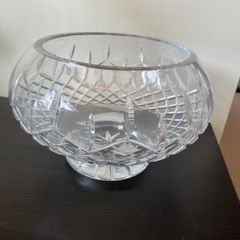 Large Galway Crystal Footed Bowl