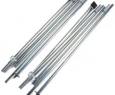 Via Mondo Steel Rear Pad Poles (2) for Porch Awnings