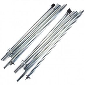 Via Mondo Steel Rear Pad Poles (2) for Porch Awnings
