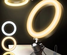 6.3 Inch Video Conference Ring Light with Ultra wide Clip, 360 Degree Rotatable Table Ring Light with Dimmable 3 Modes 10 Brightness Level for Live Streaming Desktop Reading/Makeup/Webcam/YouTube/TiK Tok (FREE POSTAGE)