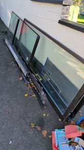 Patio glass door