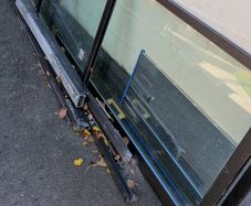 Patio glass door