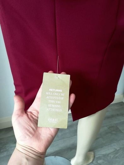 Dark red/burgundy Coast dress, size 12