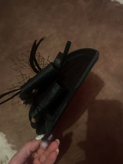 hair piece black / new fascinator