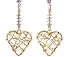 Heart shaped earrings- handmade different types