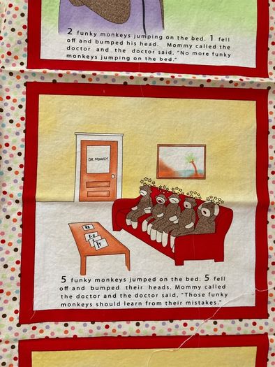 Children's fabric panels for quilting